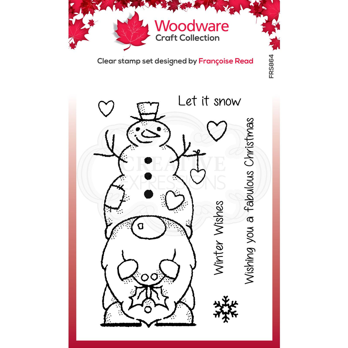 Woodware • clear singles stempel snow gnome