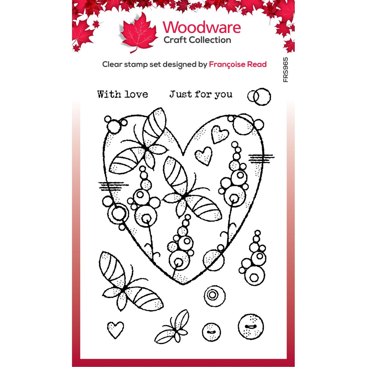 Creative expressions • clear stamp set butterfly heart