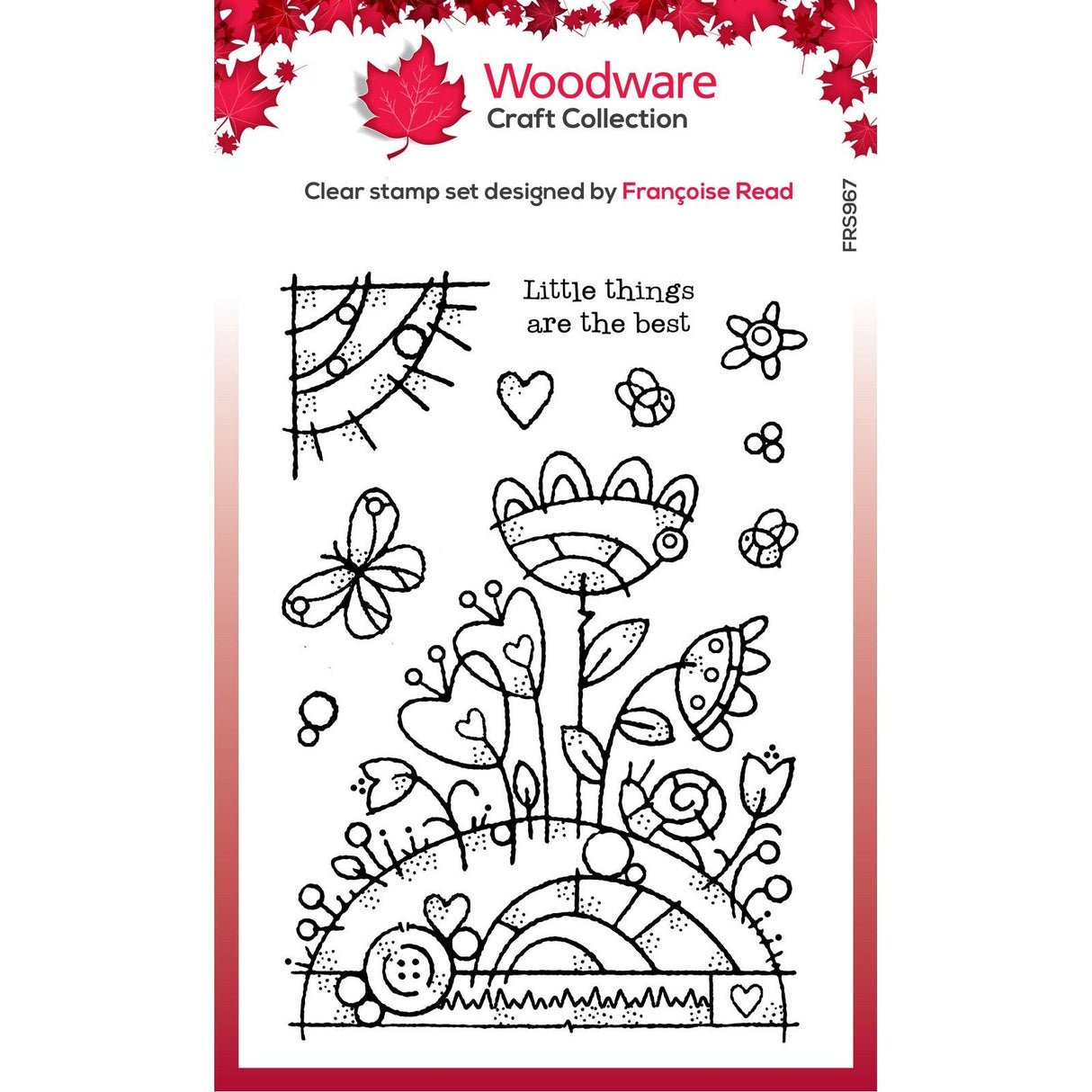 Woodware • clear singles stempel flower mound