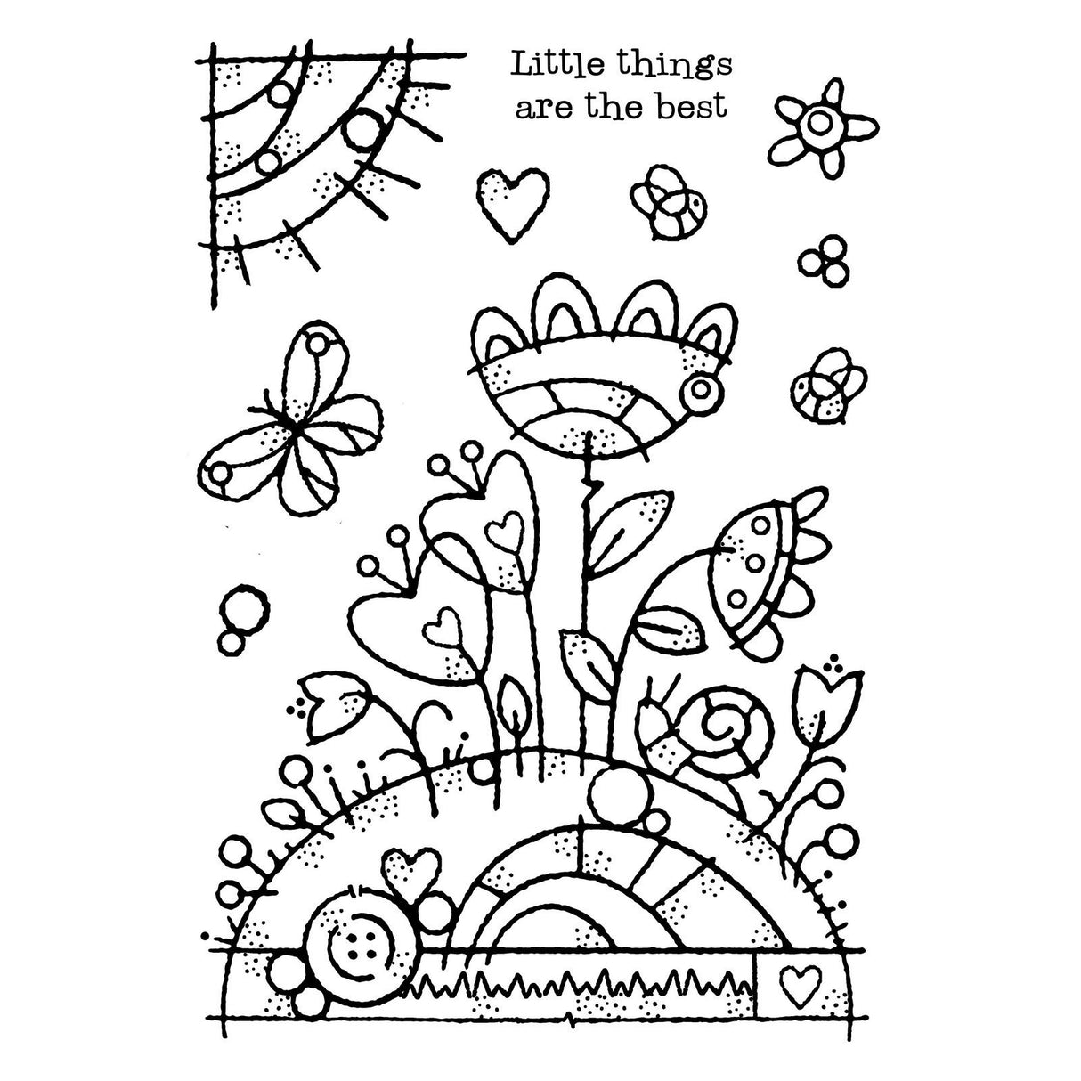 Woodware • clear singles stempel flower mound