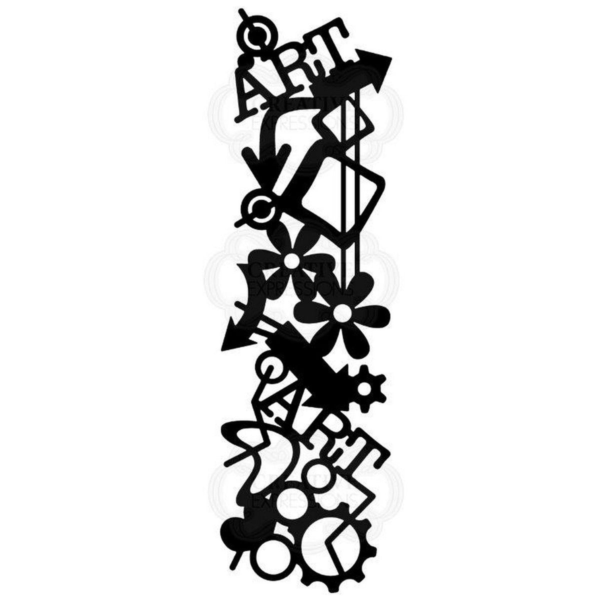 Woodware • sjabloon graffiti mesh