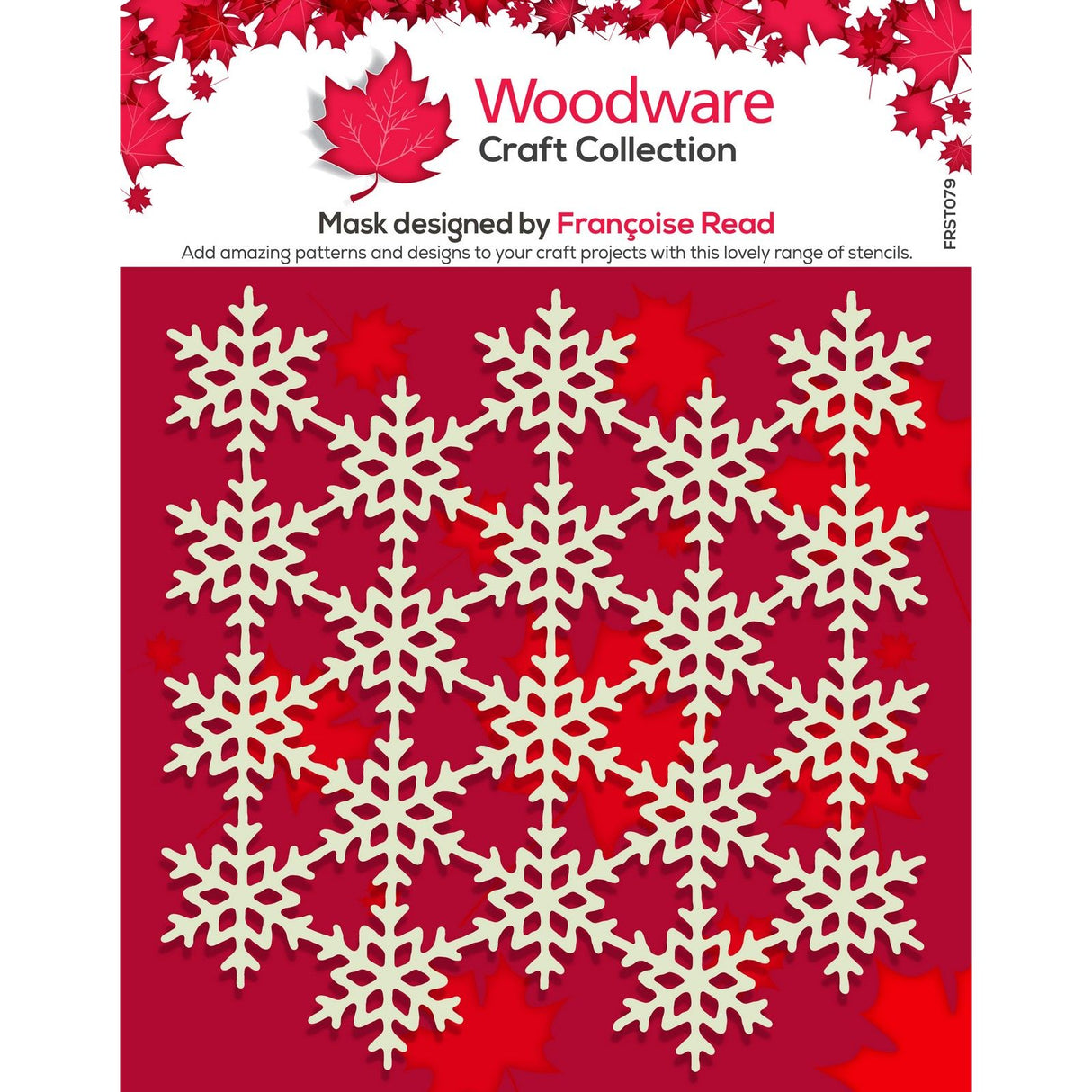 Woodware • mask sjabloon snowflake screen
