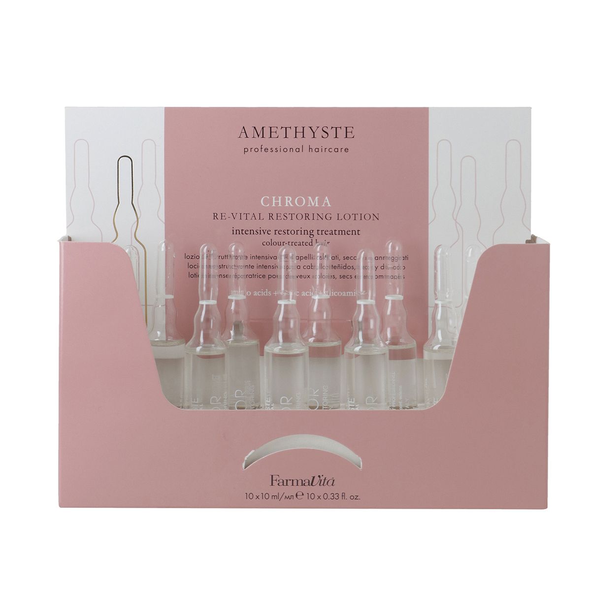 Farmavita amethyst chroma re-vital regenerační mléko 10x10ml