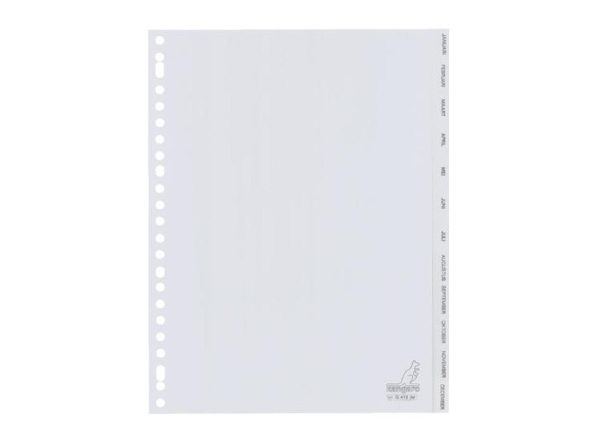 Kangaro tabbladen 23 rings jan tot dec kunststof