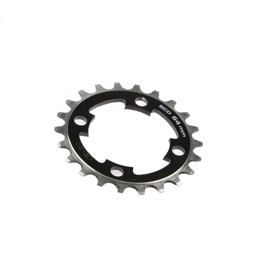 Gebhardt chainring 22t bcd 64mm 4 arms, black