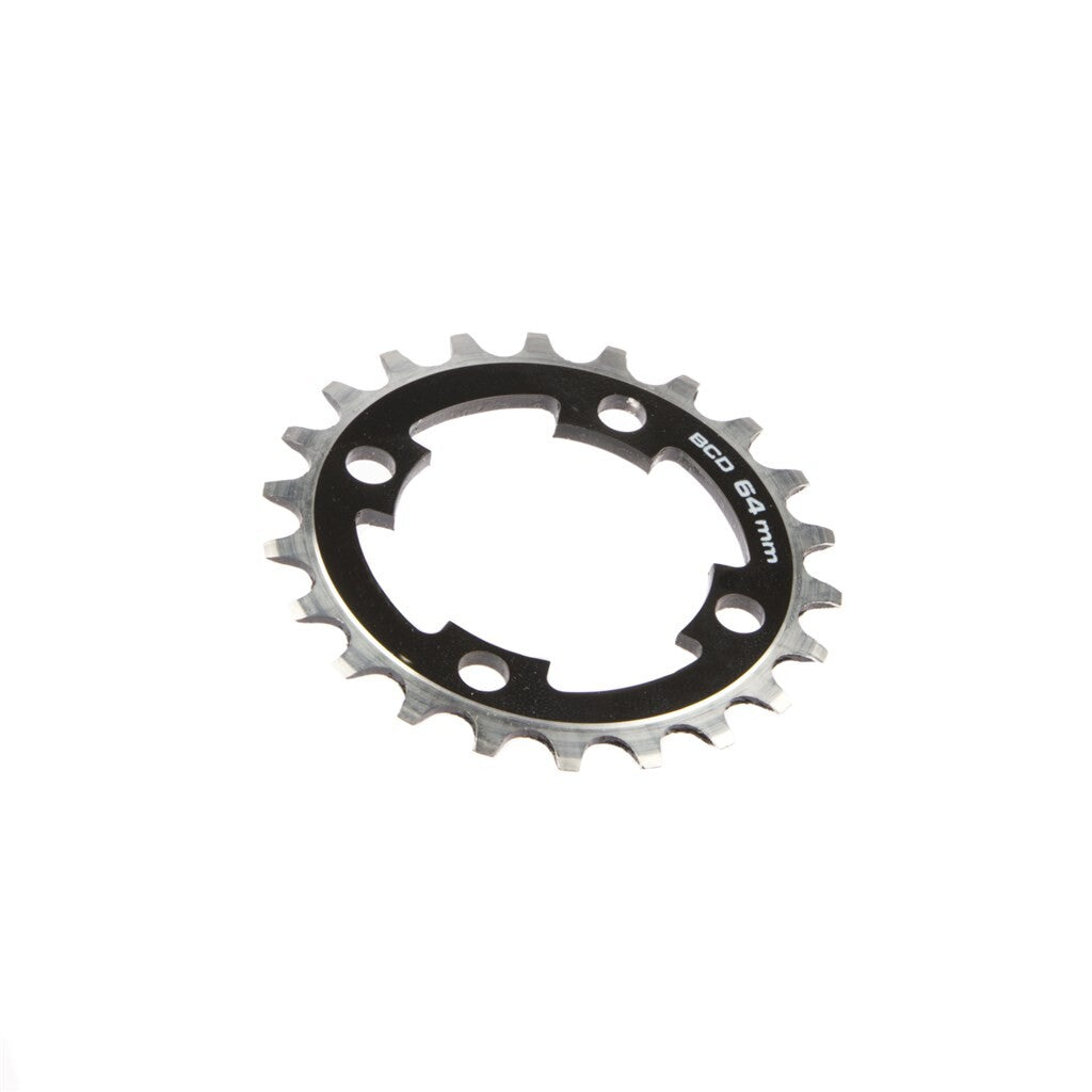 Gebhardt chainring cnc xtr 22t bcd 64mm 4 arms, black