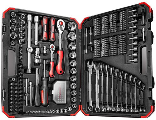 Gedore rdeče | r46003232 | komplet kombiniranih nasadnih ključev | 1 4” + 1 2 | 232 kosov - 3300185