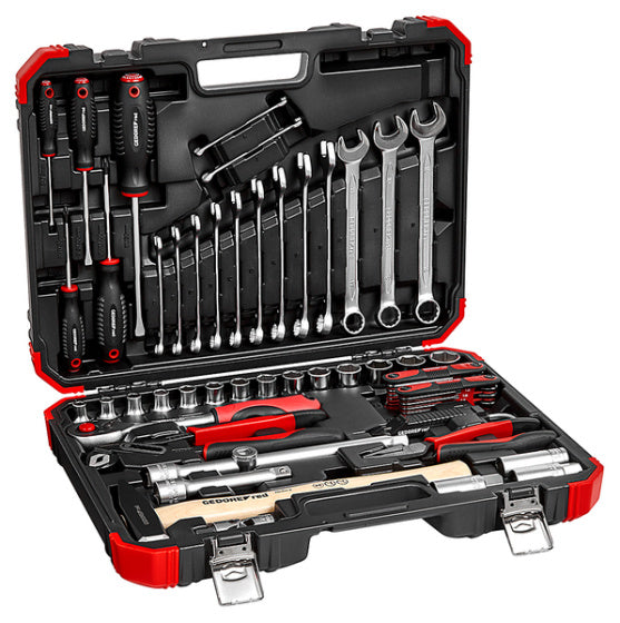 GEDORE ROTE TOOL HAFT mit Handwerkzeugen 61-teilig