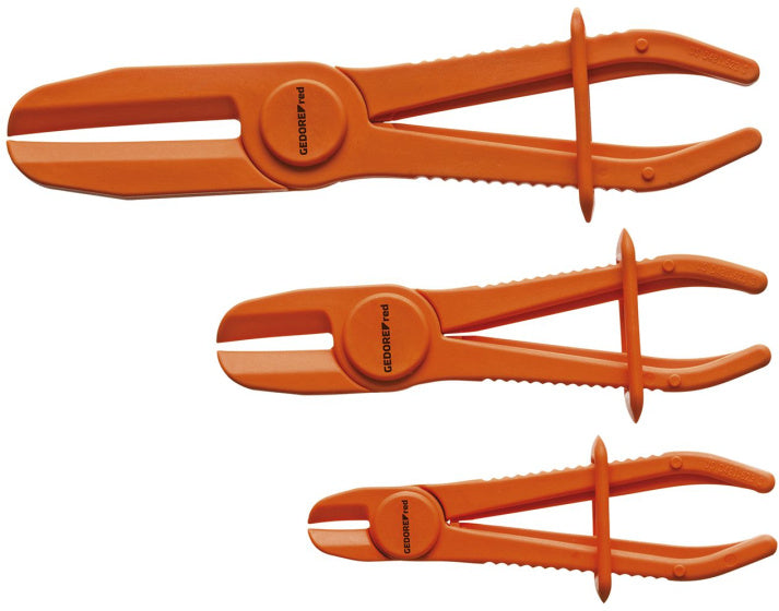 Gedore red Hose clamp pliers set Ø 0-60 mm 3-piece Orange