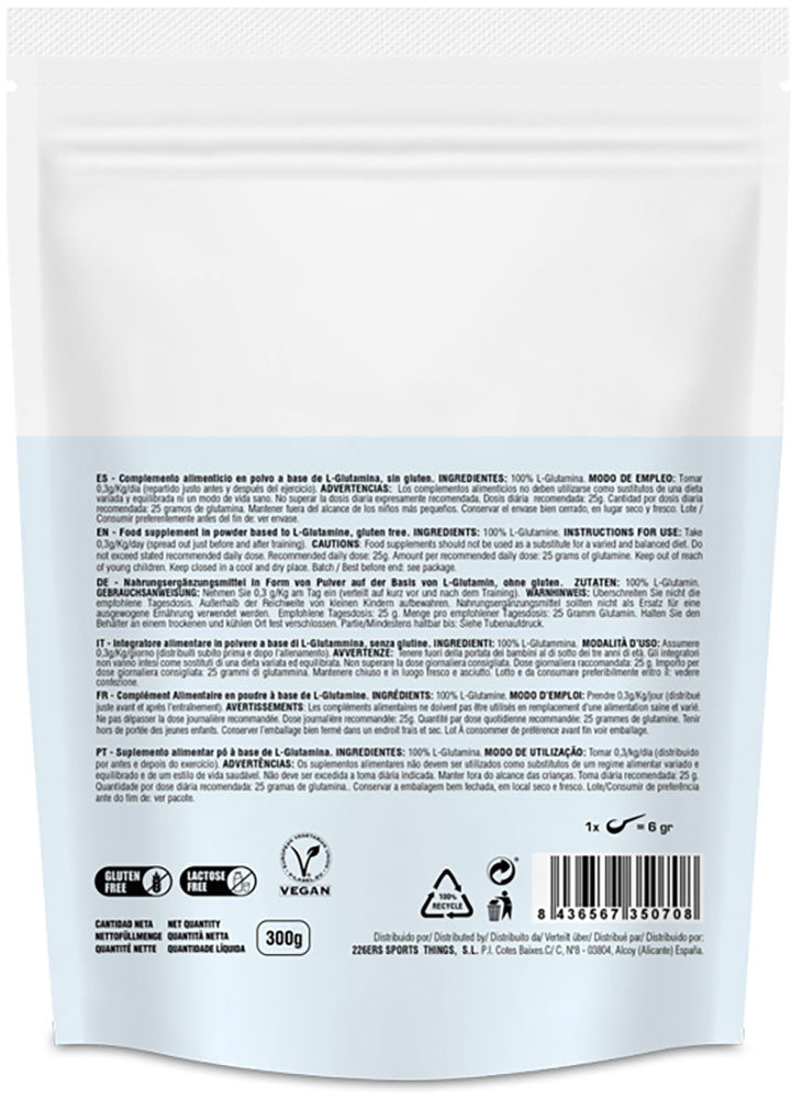 226ers glutamine 300g