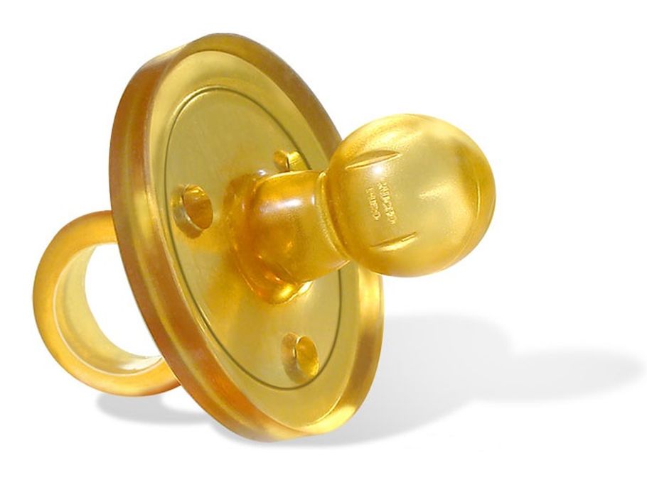 Goldi Sauger natural rubber teat round - size M - 4-11m