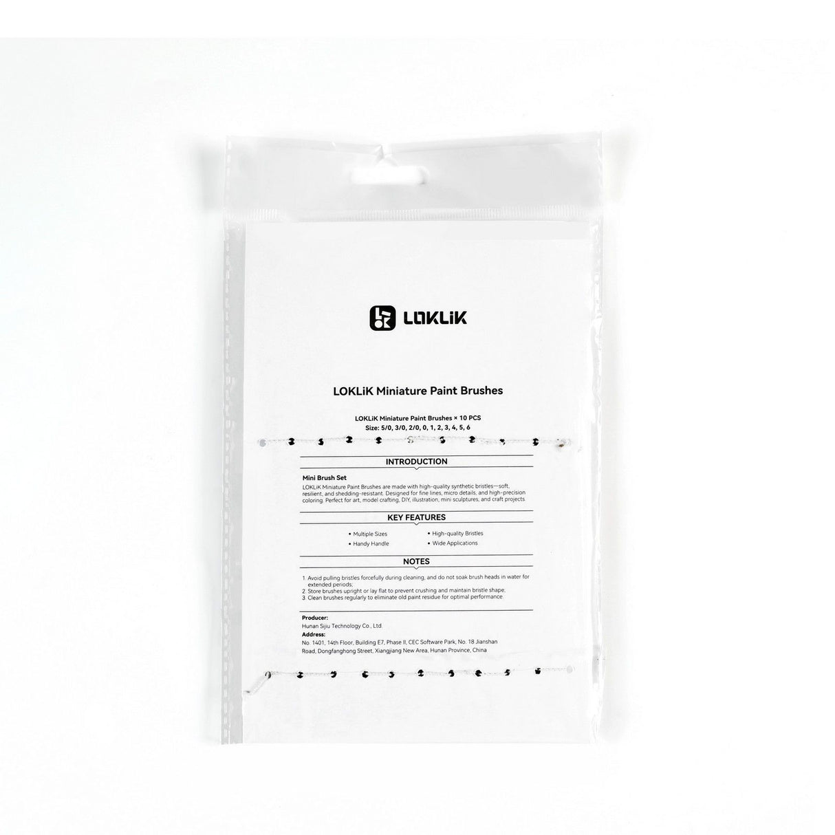 Loklik • mini verfkwasten set 10st.
