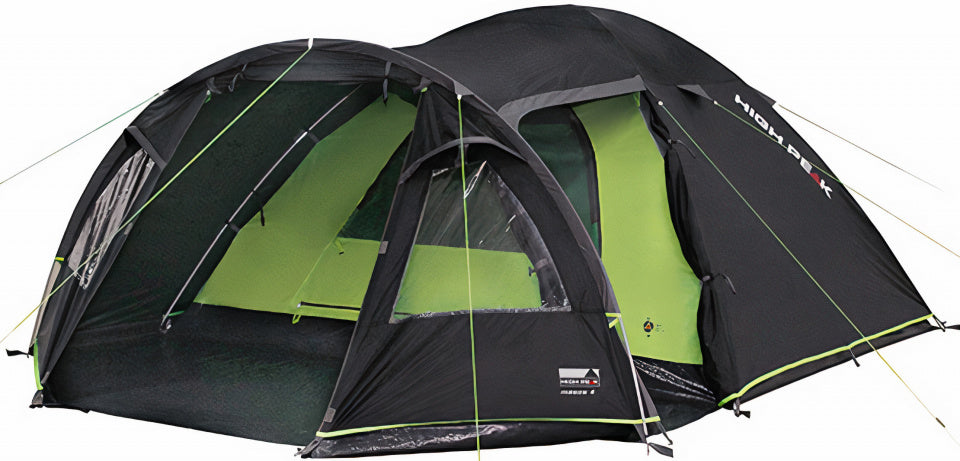 High Peak Family Tent Meso 4-Person 360 x 240 x 130 cm noir