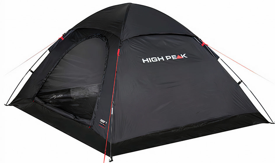Tente de famille monodome high Peak XL 4 personnes 240 cm noir
