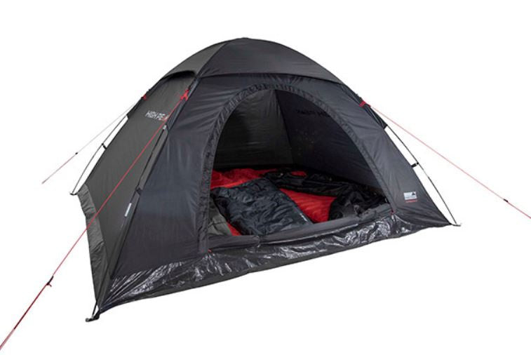 Tente de famille monodome high Peak XL 4 personnes 240 cm noir