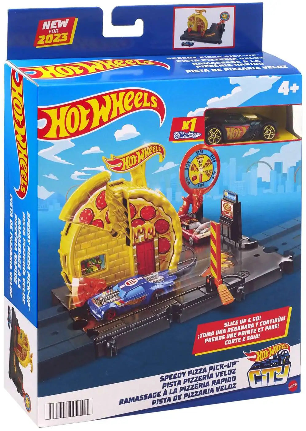 Pic hotwheels nopea pizza k-up -pelisetti