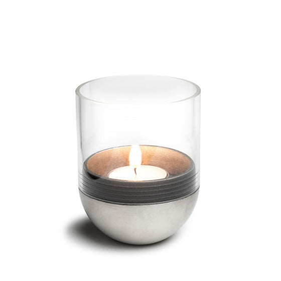 Höfats Schwerkraft Kerzenheillight 13 cm Silber