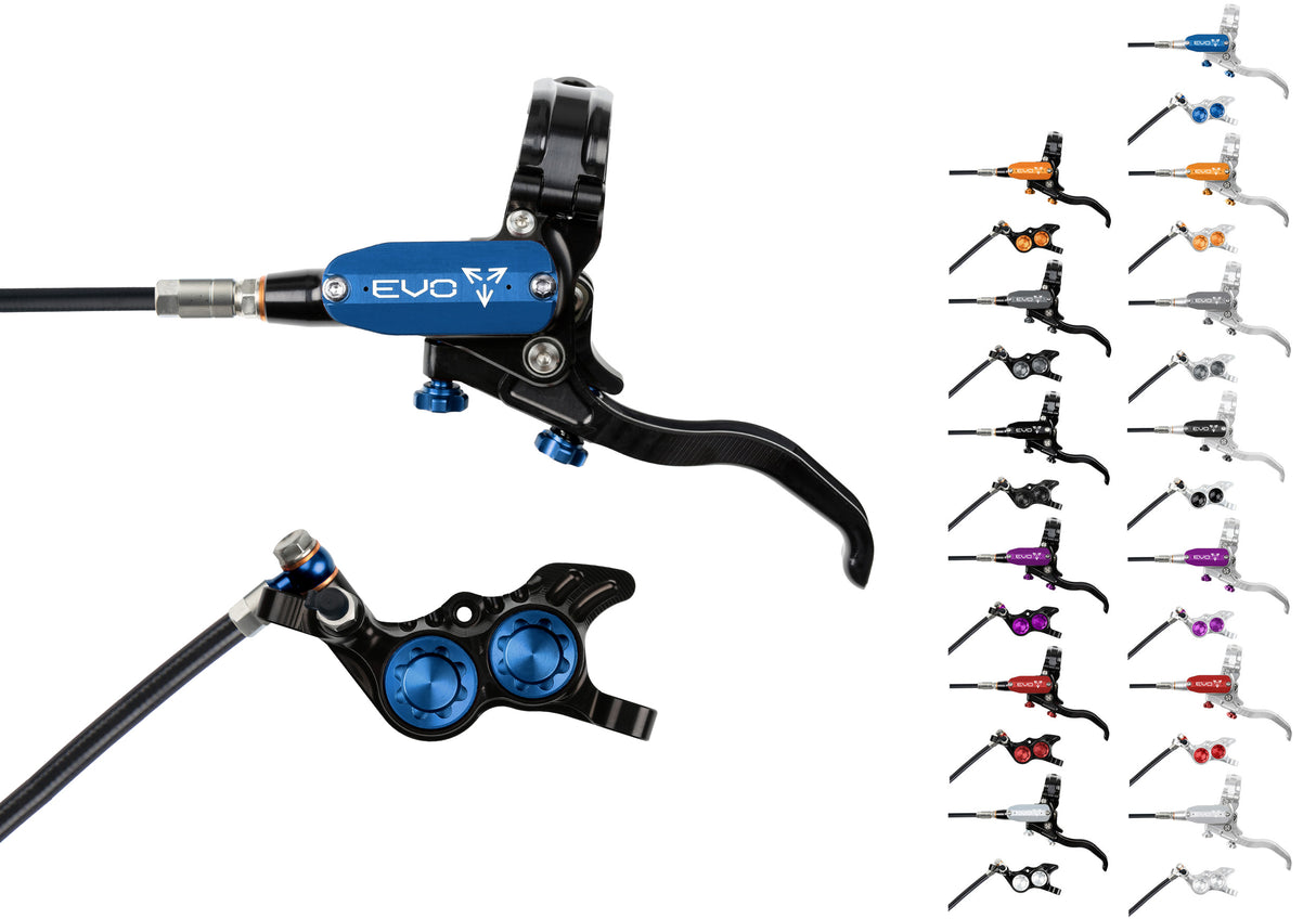Hope evo gr4 disc brake - lever left | silver orange