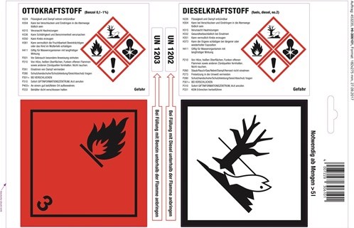 Hünersdorff hunersdorff самозалепващ етикет | дължина 275 mm | ширина 182 mm | дължина 275 mm | ширина 182 mm | бензин дизел бял гланц | 1 брой - 306101 306101