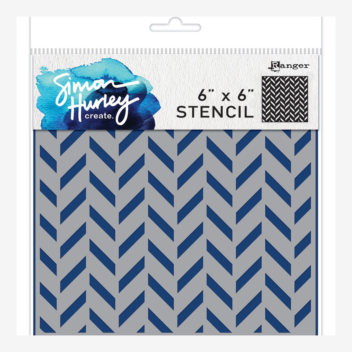 Ranger tinta ranger • simon hurley criar estêncil flip flop chevron