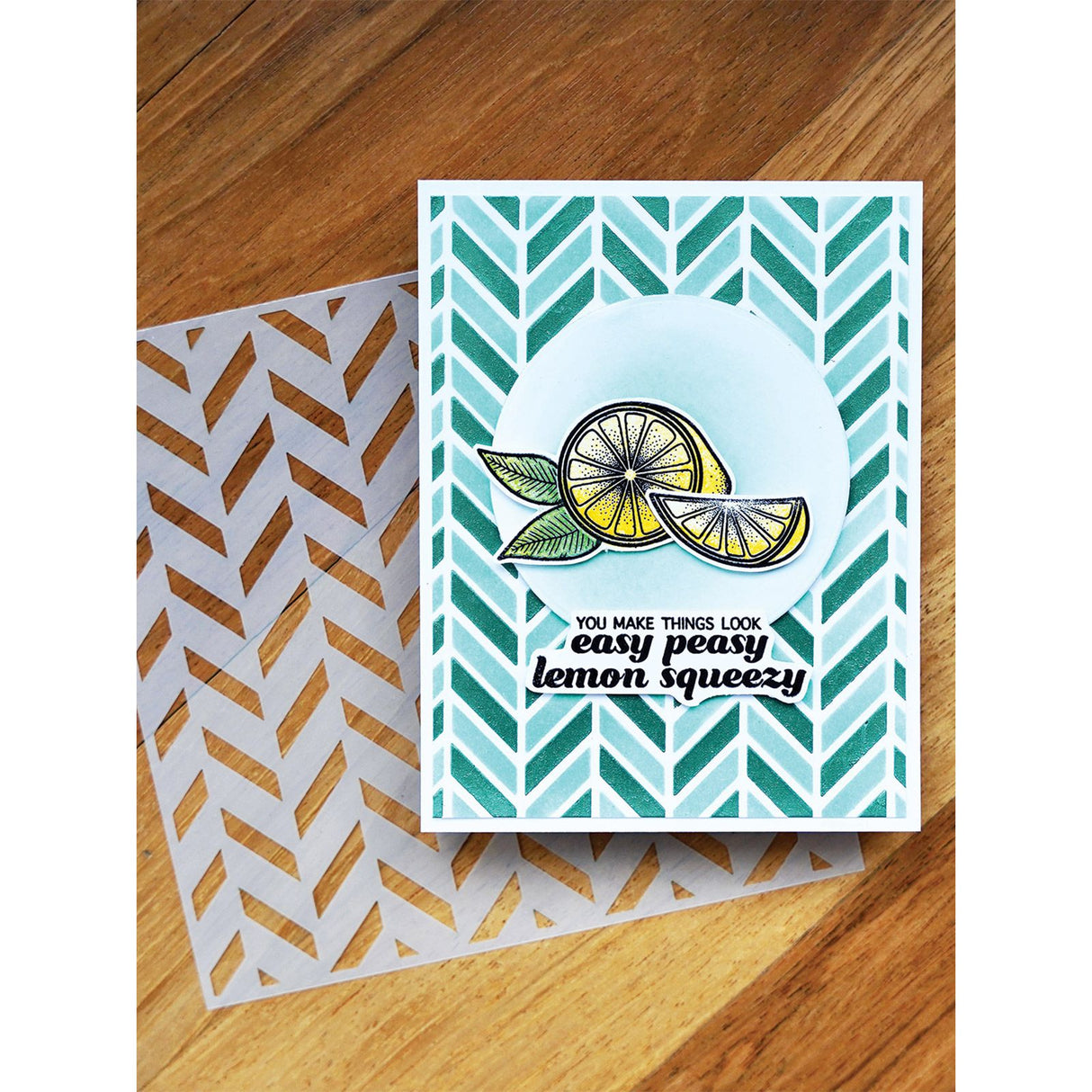 Ranger tinta ranger • simon hurley criar estêncil flip flop chevron