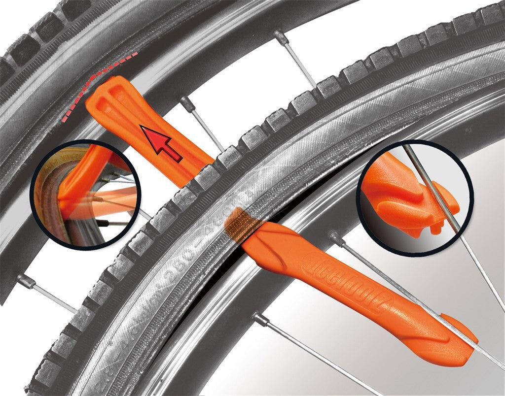 tire levers orange set of 3 pieces