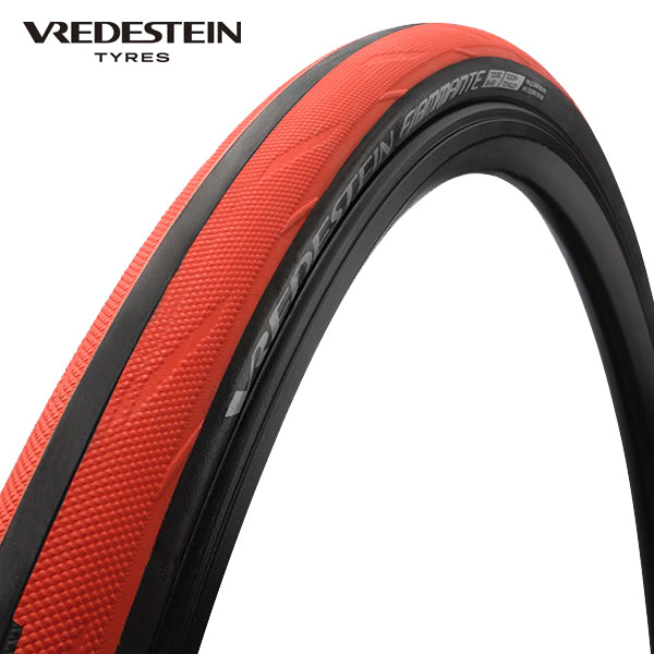 Vredestein - fiammante 700x23c zwart rood