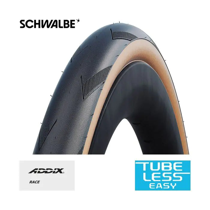 Schwalbe Outer Tire One Tt Tle 28 pulgadas (28-622) Beige negro