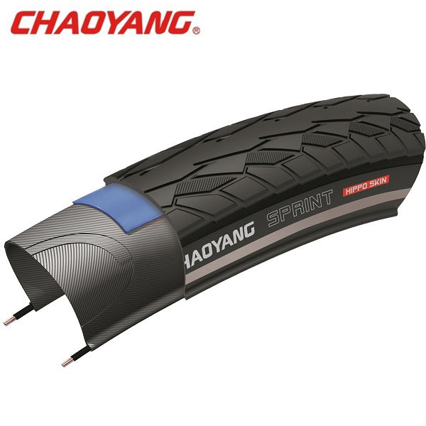 Chaoyang 28x1 5 8x1 3 8 (37-622) sprint filo reflex nero con kevlar-floc antiforatura da 1,5 mm w211184