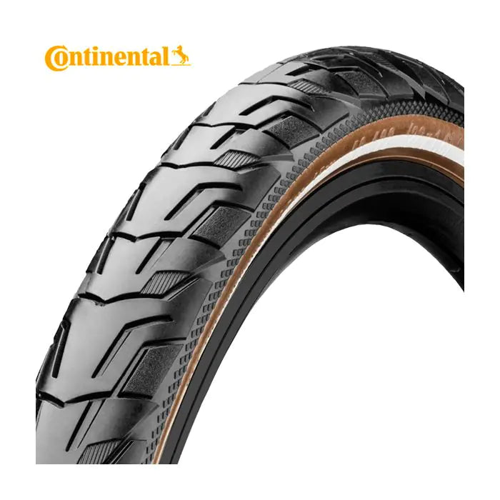 Continental 28x1.60 (42-622) ride city zwart-bruin reflex draad 0101605