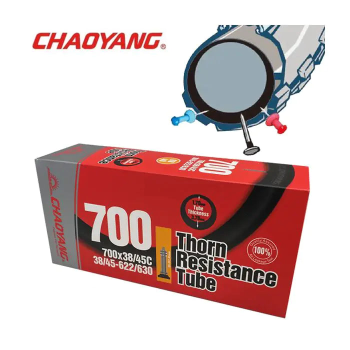 Chaoyang 28x1.50 1.75 (40 47-622) anti-puncture 3.7 mm (thorn resistance) dv 40 mm y122618+3
