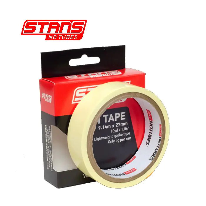 Stans notubes rim tape nastro giallo largo 27 mm rotolo 9 metri (10yd) as0083
