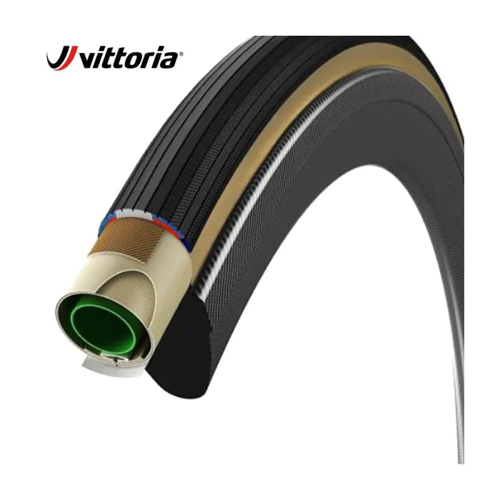 Vittoria Tube 25-622 Corsa Control mit Graphene G+ schwarz-transparent