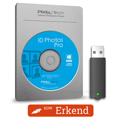 Pixel-Tech IdPhotos Passport Photo Software on Dongle