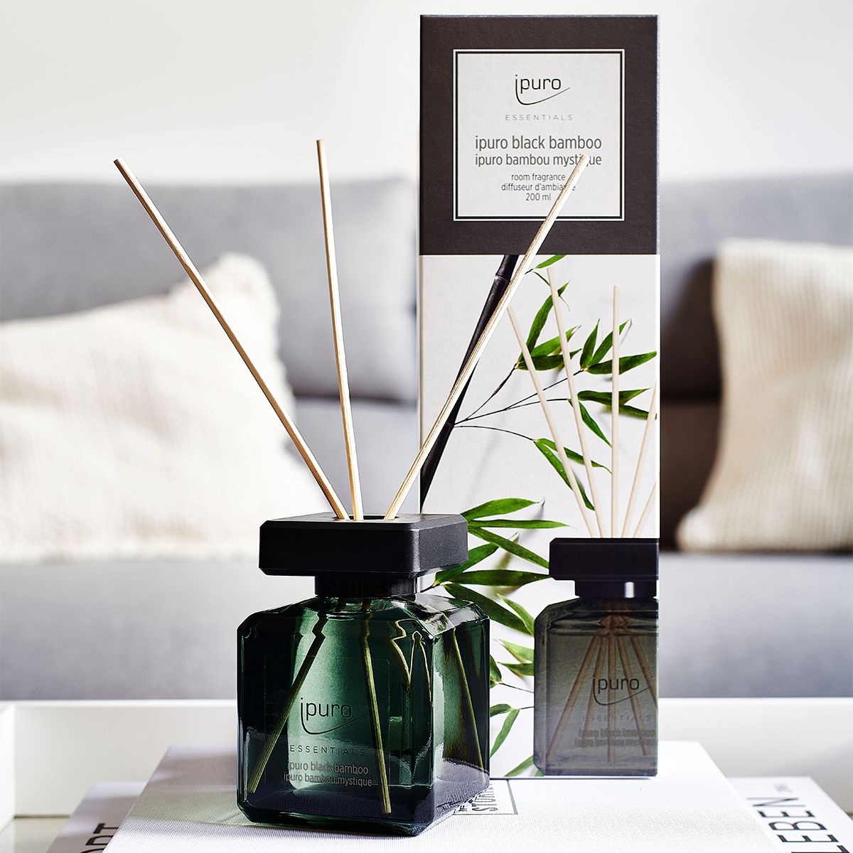Ipuro Parfumdiffusor Schwaarz Bambus 200 ml