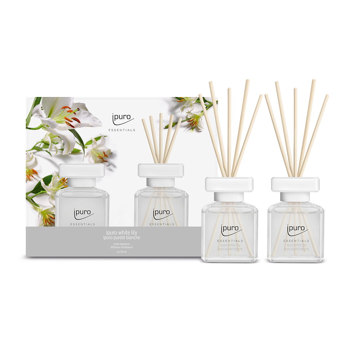 Ipuro fragrance diffuser white lily 2 x 50 ml