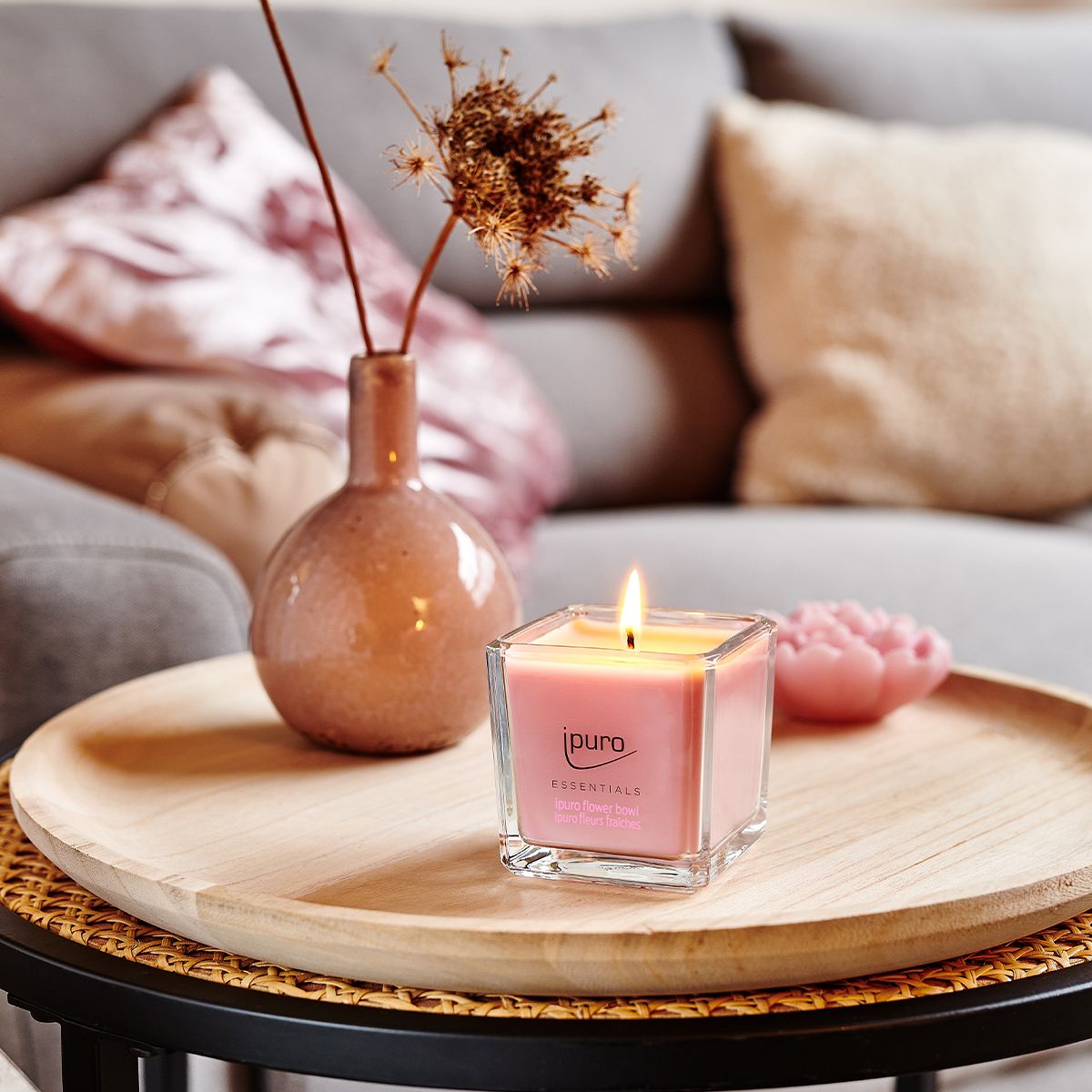 Vela perfumada Ipuro floreira 125gr.