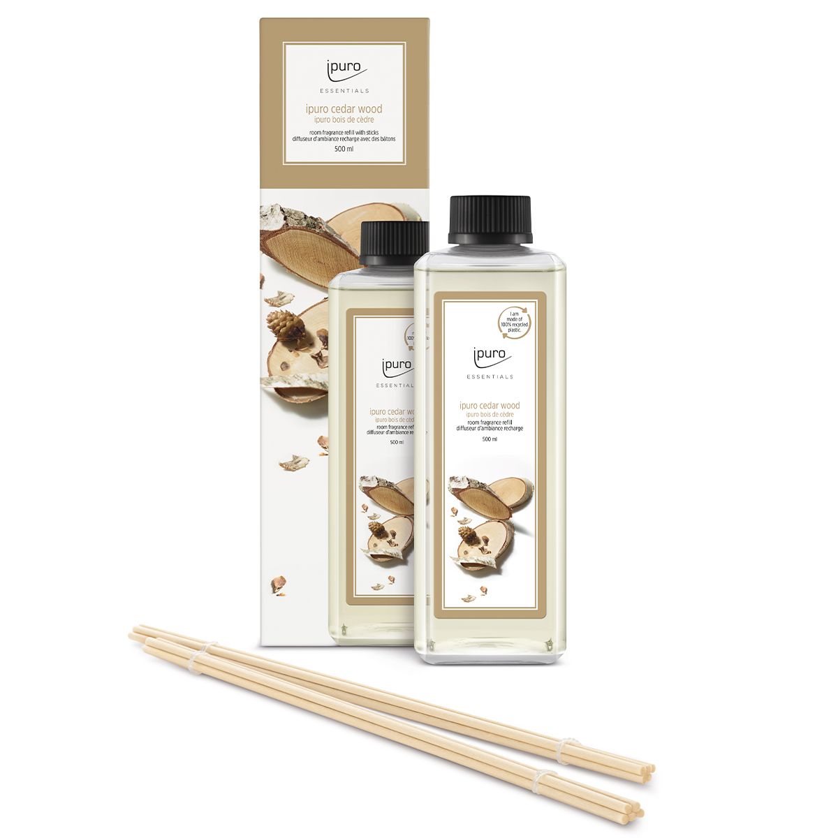 Ipuro fragrance diffuser refill cedar wood 500ml