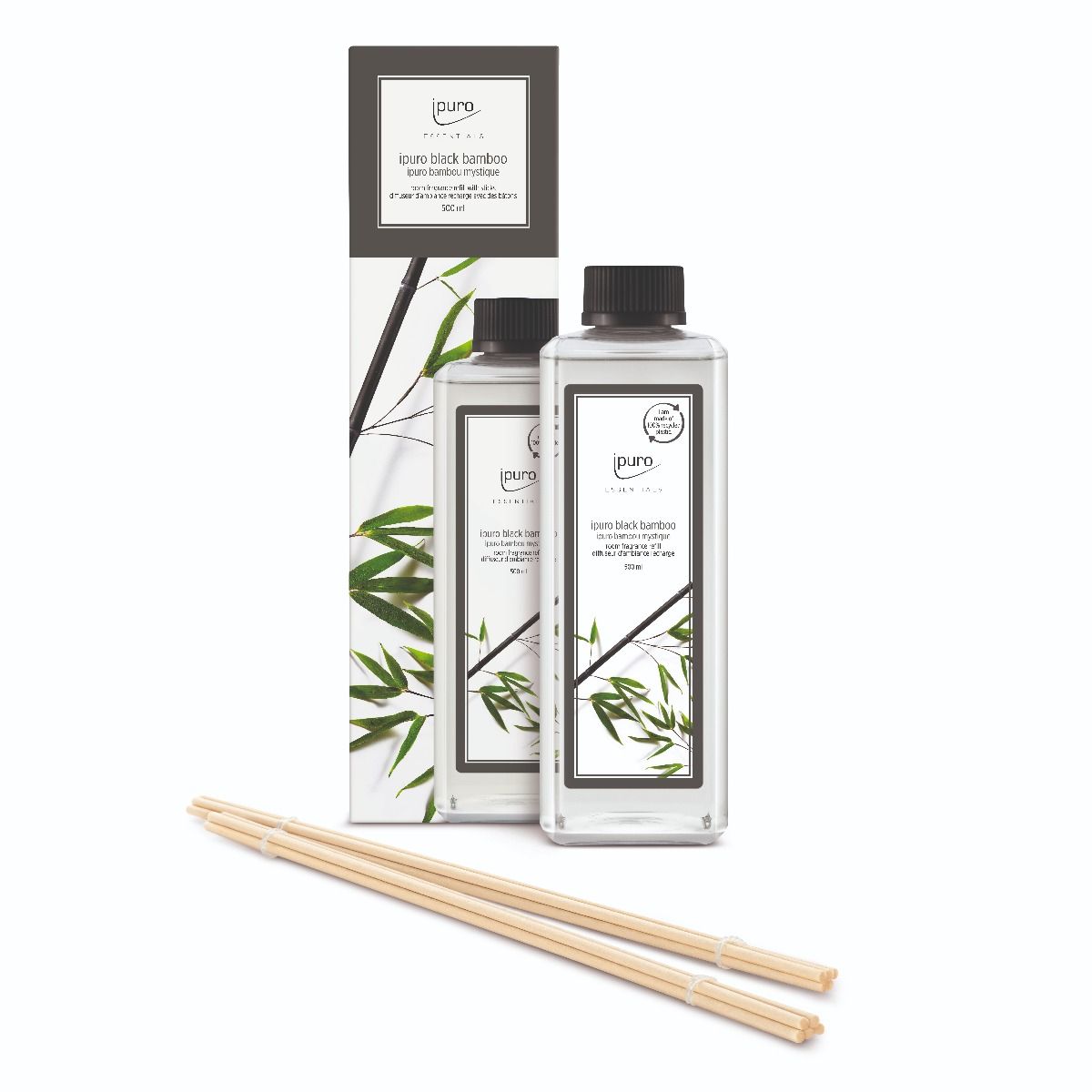 Ipuro fragrance diffuser refill black bamboo 500ml