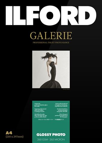 Ilford gallery glossy photo paper 260g igpgp a4 100 sheets