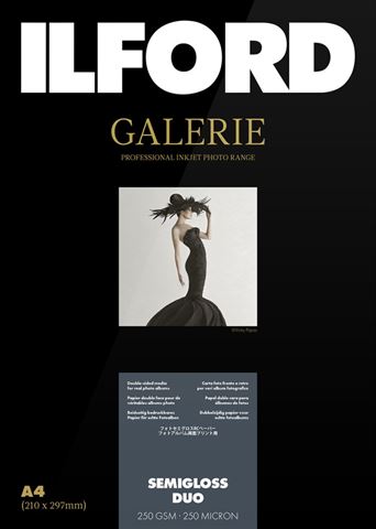 Ilford gallery semigloss duo 250g a4 100 sheets
