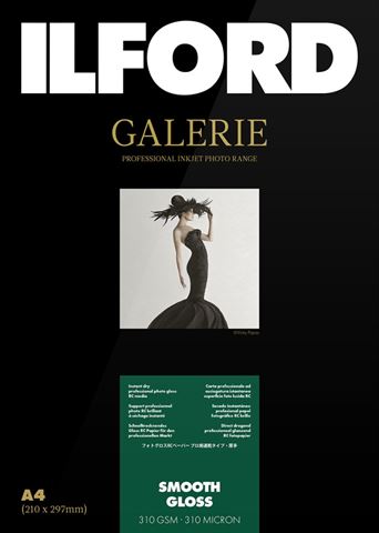 Ilford gallery smooth gloss 310g a3+ 25 sheets