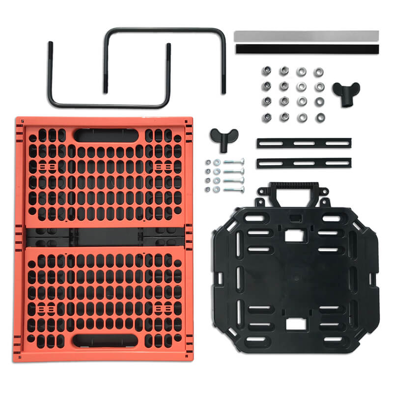 Travel Set: Folding Crate + Multi-Plate + Bag Brackets