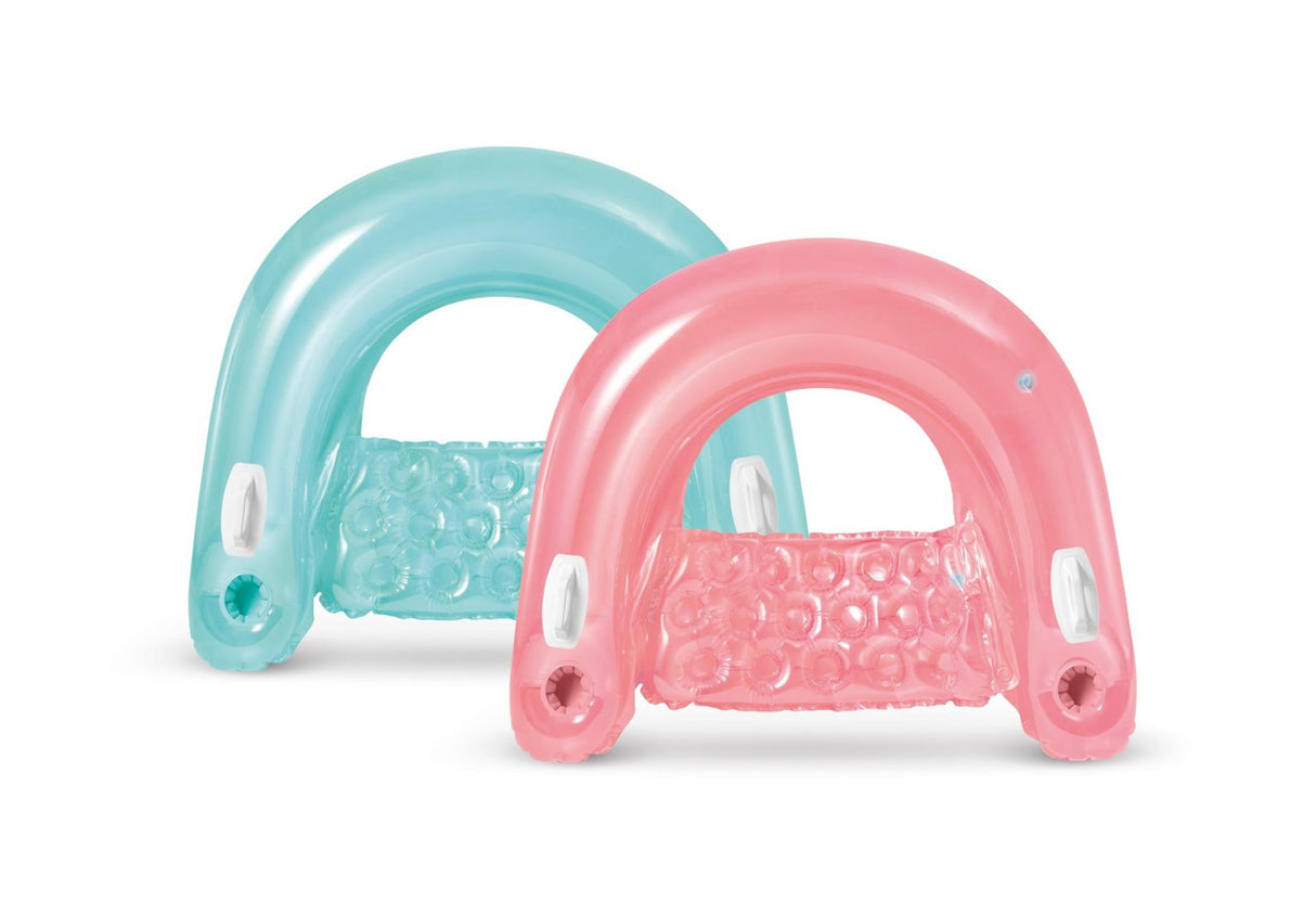 Intex inflatable floating lounge chair - pink