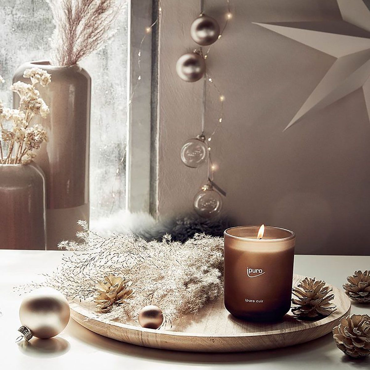 Ipuro scented candle cuir 270gr