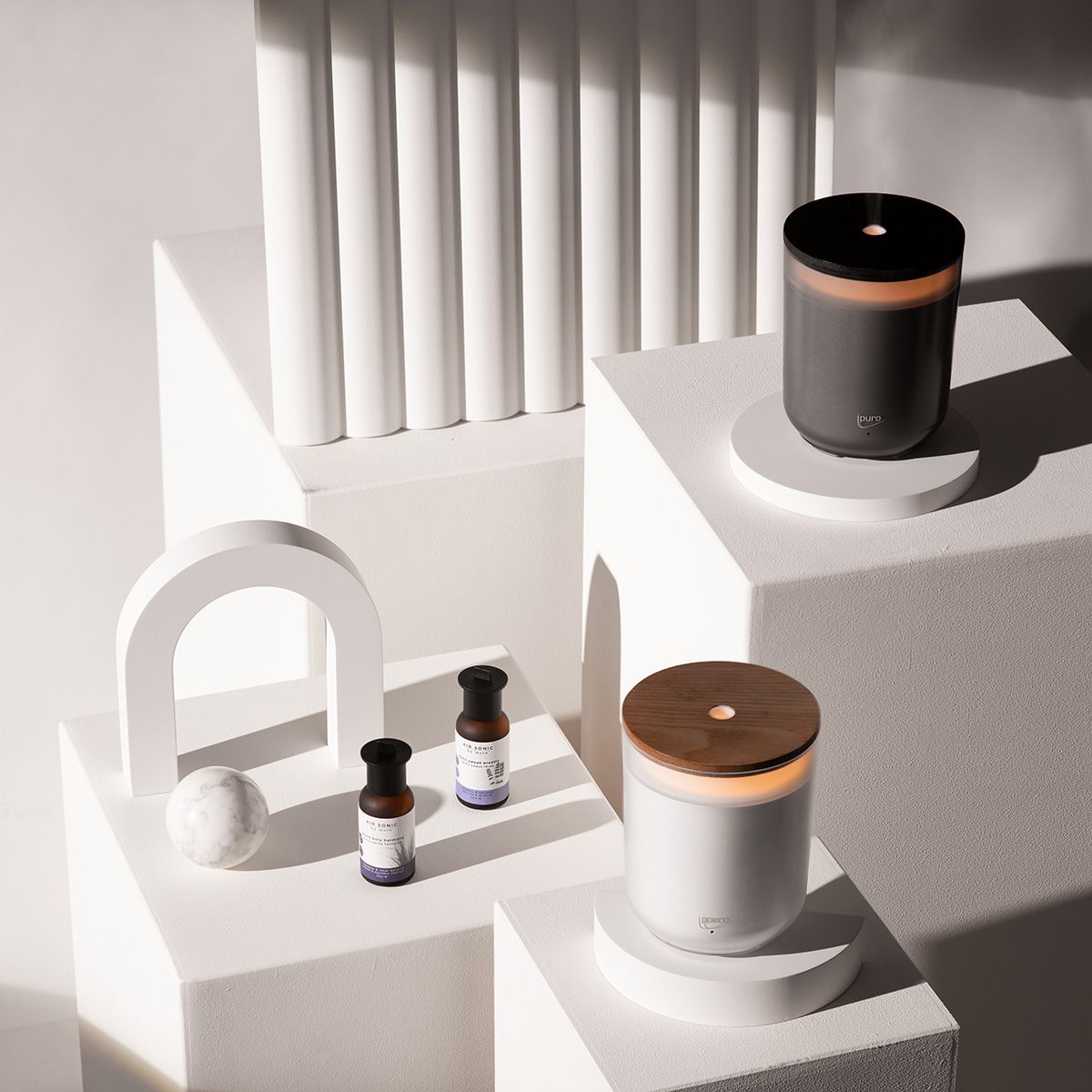 Ipuro air sonic aroma candle white