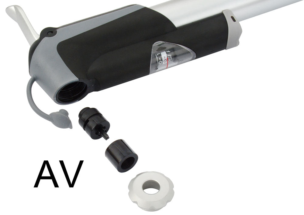 Katana alu mini pump with pressure gauge