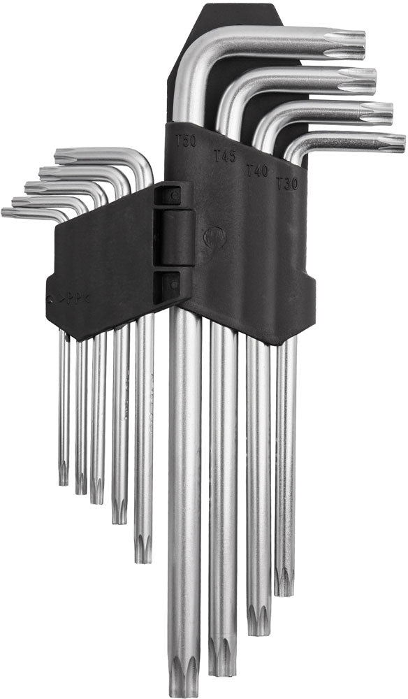 Katana torx angle wrench set ith bore t10 - t50