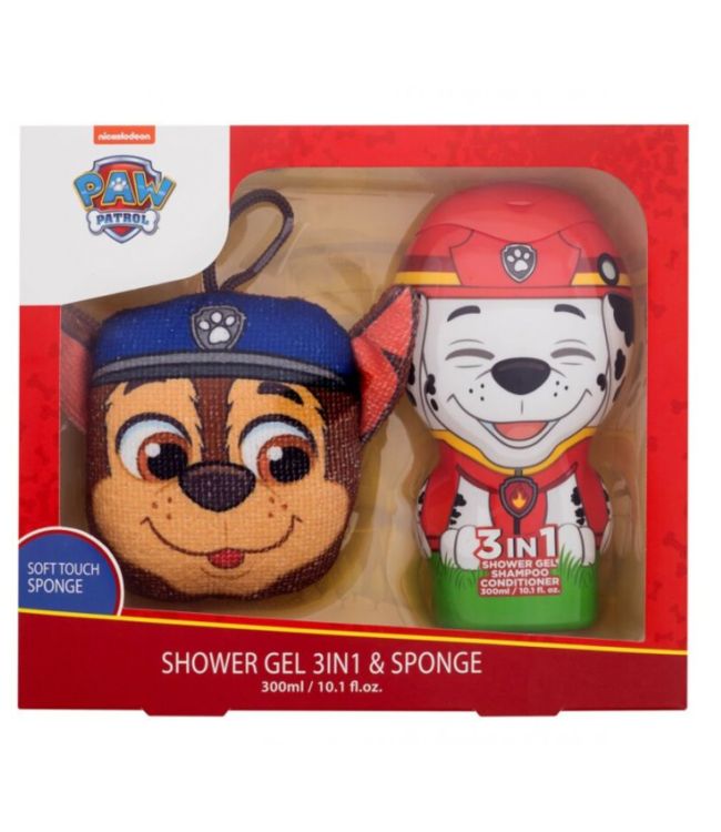 PAW PATROL Gift Set Marsh Showergel + Svamp