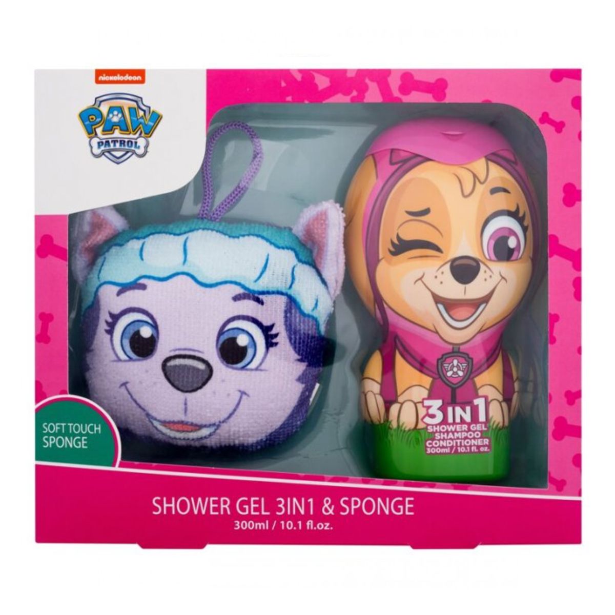 Coffret cadeau Paw Patrol gel douche + éponge skye